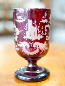 Pohár s loveckými motivy Pohár s loveckými motivy